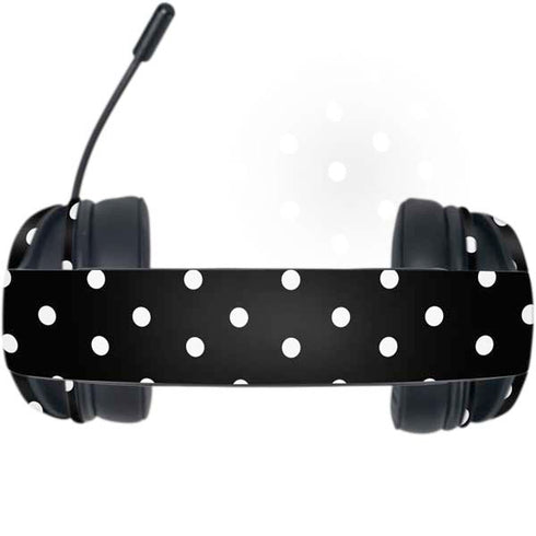 Black and White Polka Dots Razer Kraken X Skin